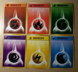 Complete Original Basic Energy Set Japanese Pokemon Cards Base Set 1996 - Image 1