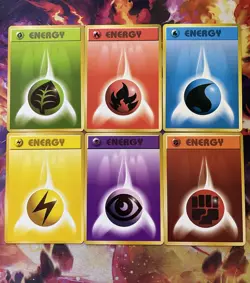 Complete Original Basic Energy Set Japanese Pokemon Cards Base Set 1996 Cards - Image 1