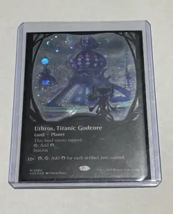 Uthros, Titanic Godcore (Borderless) (Galaxy Foil) Edge of Eternities Foil - Image 4
