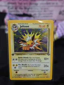 Pokemon Jolteon TCG Jungle 4/64 Holo 1st Edition Rare Card - Image 1