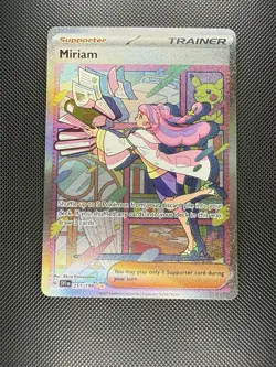 Pokemon TCG Miriam Scarlet & Violet Holo Card 251/198 Special Illustration Rare - Image 1
