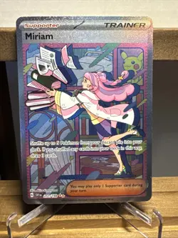 Pokemon TCG Miriam Scarlet & Violet Holo Special Trainer Card 251/198 Base Set - Image 1
