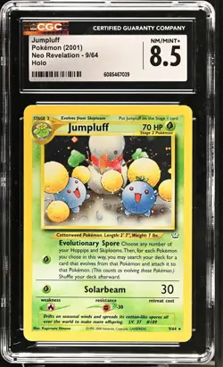 CGC 8.5 Jumpluff 2001 Neo Revelation 9/64 Holo Pokemon Card - Image 1