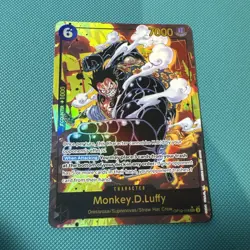 One Piece TCG Monkey.D.Luffy Secret Rare Card OP10-118 Alt Art English B - Image 1