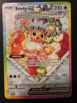 2025 Pokemon Prismatic Evolutions Eevee EX #174 UPC BLACK STAR PROMO Card! HOT! - Image 1