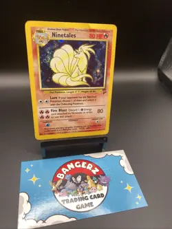 Pokemon TCG Ninetales Base Set 2 Holo Unlimited Rare Card 13/130 With Swirl - Image 3