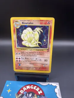 Pokemon TCG Ninetales Base Set 2 Holo Unlimited Rare Card 13/130 With Swirl - Image 4