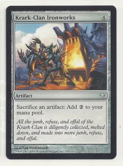 MTG FIFTH DAWN: 1x NM Krark-Clan Ironworks Magic the Gathering Card +2 Colorless - Image 1