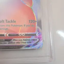 Pokemon TCG SWSH Full Art Pikachu VMAX Vivid Voltage Secret Card - Grade 9 Mint - Image 3