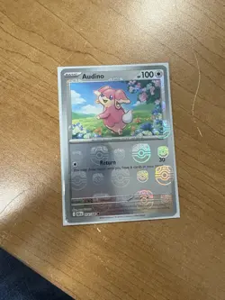 Audino 074/086 Master Ball Reverse Holo Black Bolt Pokemon Card Near Mint (NM) - Image 2