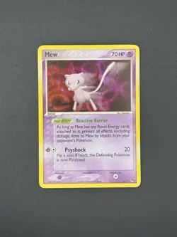 Mew 4/17 POP Series 4 Promo Pokemon Card Holo Foil Rare LP - Image 1