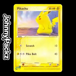Pokemon TCG - Pikachu 72/100 - Sandstorm 2003 Card - Non Holo Vintage (MP) - Image 1