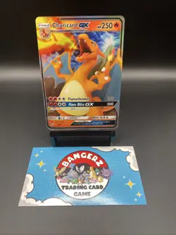 Pokemon TCG Charizard GX Hidden Fates Holo Card 9/68 Mint Condition - Image 1