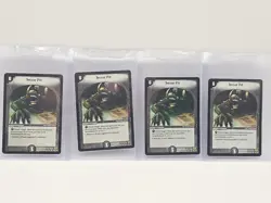 Duel Masters Cards TCG - Terror Pit - Rare - DM-01 - 4 Card Lot - Playset - Image 1
