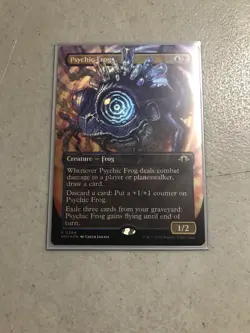 Foil Borderless Psychic Frog from MH3 - Image 1