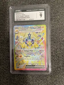 CGC 9 Galvantula EX 168/142 Stellar Crown Secret Illustration Rare Pokemon Card - Image 1