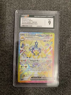 CGC 9 Galvantula EX 168/142 Stellar Crown Secret Illustration Rare Pokemon Card - Image 4