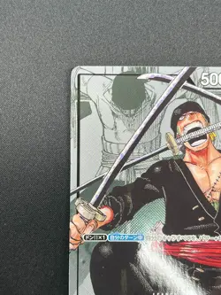 [NM] Roronoa Zoro ONE PIECE Card Japanese OP01-001 L 25th Edition Parallel 18J56 - Image 4