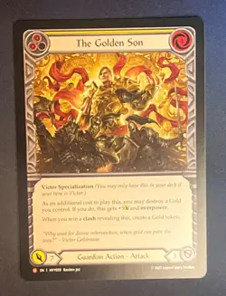 FAB HVY059 The Golden Son Guardian Action Majestic Flesh and Blood TCG - Image 1