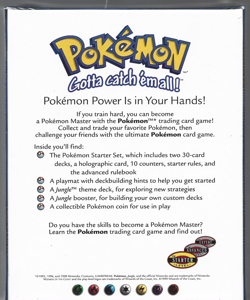 1999 Pokemon STARTER GIFT BOX Cards SEALED UNOPENED Set Deck Jungle Pack ++ - Image 2