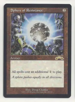 MTG EXODUS 1x NM/M Sphere of Resistance Magic the Gathering Card Additional Cost - Image 1