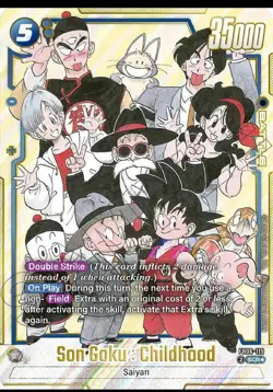 Son Goku : Childhood FB06-119 Secret Rare Manga Booster 02 Dragon Ball Card En - Image 1