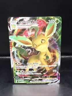Pokemon TCG Leafeon VMAX Holo Ultra Rare Card Evolving Skies 008/203 - Image 2