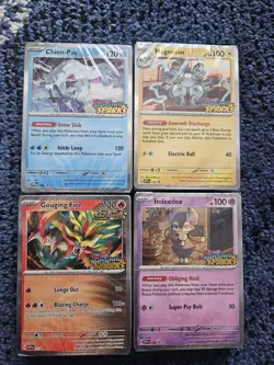 390+ Pokemon TCG Reverse Holos Bulk Card Lot NO ENERGY & 4 Surging Sparks decks - Image 1