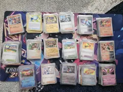 390+ Pokemon TCG Reverse Holos Bulk Card Lot NO ENERGY & 4 Surging Sparks decks - Image 2