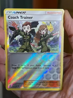 POKEMON COACH TRAINER 192/236 UNCOMMON REVERSE HOLOFOIL UNIFIED MINDS NM CARD - Image 1