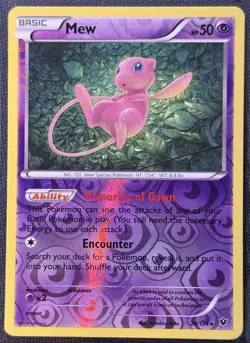 Pokemon TCG • 2x Reverse Holofoil Card Lot • Mewtwo 51/108 + Mew XY #29 • LP - Image 2
