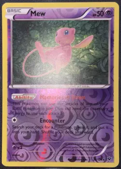 Pokemon TCG • 2x Reverse Holofoil Card Lot • Mewtwo 51/108 + Mew XY #29 • LP - Image 3