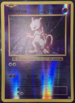 Pokemon TCG • 2x Reverse Holofoil Card Lot • Mewtwo 51/108 + Mew XY #29 • LP - Image 5