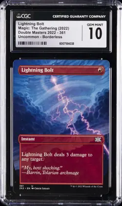 2022 MAGIC: THE GATHERING #361 LIGHTNING BOLT CGC 10 GEM MINT - Image 1