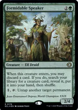 Formidable Speaker FOIL Lorwyn Eclipsed Magic MTG NM - Image 1