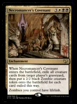Necromancer's Covenant LP Light Play Commander 2015 MTG [12127] - Image 1