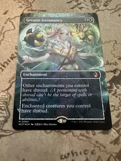 MTG Greater Auramancy Confetti Foil Anime Borderless Enchanting Tales Eldraine - Image 2