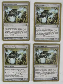 MTG Aeo Paquette Worlds Arcbounder Ravager Playset of 4 Gold Border WS1 - Image 1