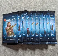 10 Sealed Kaldheim Draft Booster Packs Magic The Gathering - Image 1
