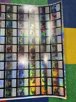 MTG Magic the Gathering War of the Spark FOIL Uncut Rare/Mythic Sheet - Image 2