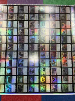 MTG Magic the Gathering War of the Spark FOIL Uncut Rare/Mythic Sheet - Image 3