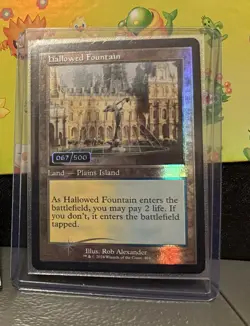 Hallowed Fountain (Retro Frame) (Serial Numbered) Ravnica Remastered Foil067/500 - Image 1