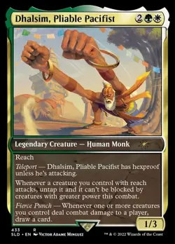 Light Play x 1 Dhalsim, Pliable Pacifist - Foil Secret Lair Drop Series - FOIL - Image 1