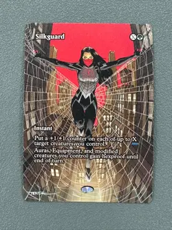 Silkguard MTG Marvel Universe Hand Painted Borderless Extended Altered Art Tentz - Image 1
