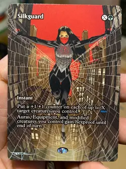 Silkguard MTG Marvel Universe Hand Painted Borderless Extended Altered Art Tentz - Image 2