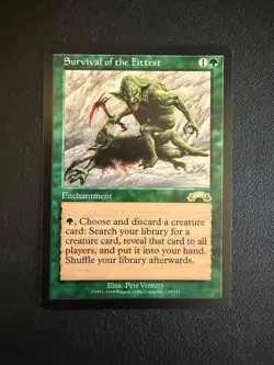 MTG EXODUS 1x NM- Survival of the Fittest Magic the Gathering Card Creatur Tutor - Image 3