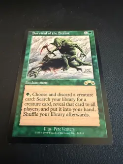 MTG EXODUS 1x NM- Survival of the Fittest Magic the Gathering Card Creatur Tutor - Image 4