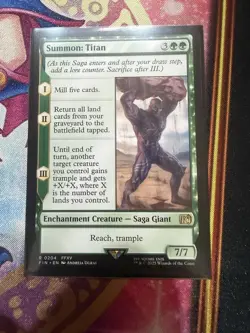 MTG Summon: Titan NON-FOIL NM 204 FINAL FANTASY Magic the Gathering - Image 1