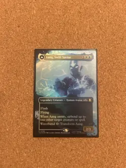 Aang, Swift Savior (0298) (Borderless) - Avatar: The Last Airbender - Foil - MTG - Image 1