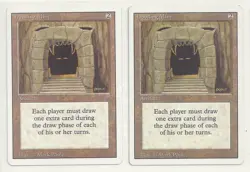 MTG REVISED: 2x NM-/LP Howling Mine Magic the Gathering Players Draw Extra Card - Image 1